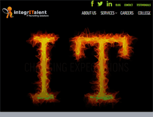 Tablet Screenshot of integritalent.com